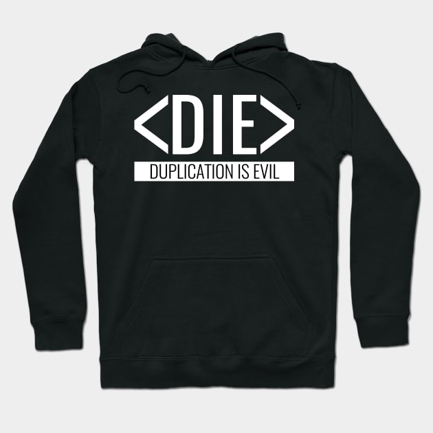 Duplication is Evil Hoodie by HighBrowDesigns